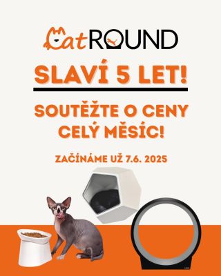 🇨🇿🎂 5 LET CATROUND - OSLAVUJEME S VÁMI! 🎉 Před pěti lety jsme začali s vizí aktivnějších a šťastnějších kočiček. Dnes...